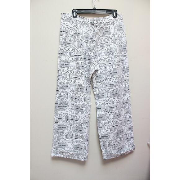 Lirika Matoshi White Pattern Logo Denim Straight Jeans Size XL - Picture 3 of 4